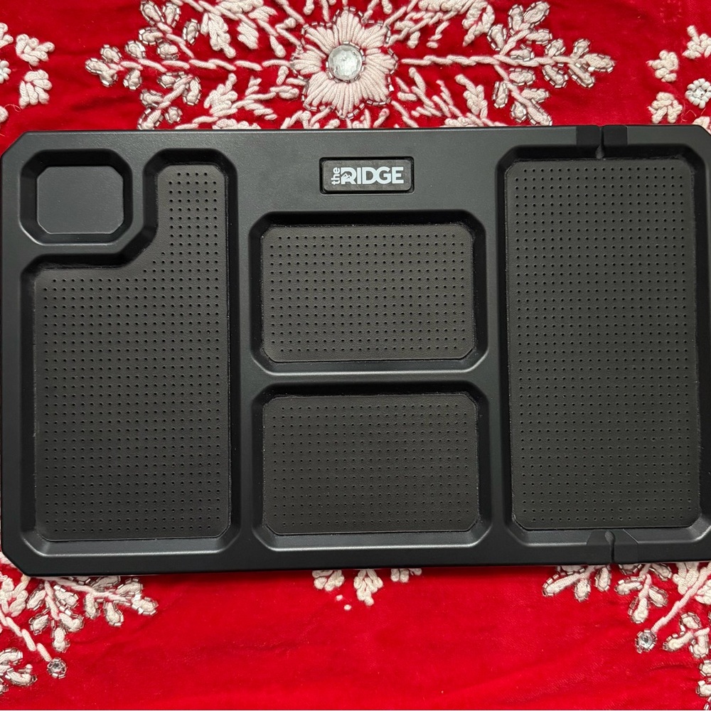 RIDGE Black Electronics Organizer/Valet Tray